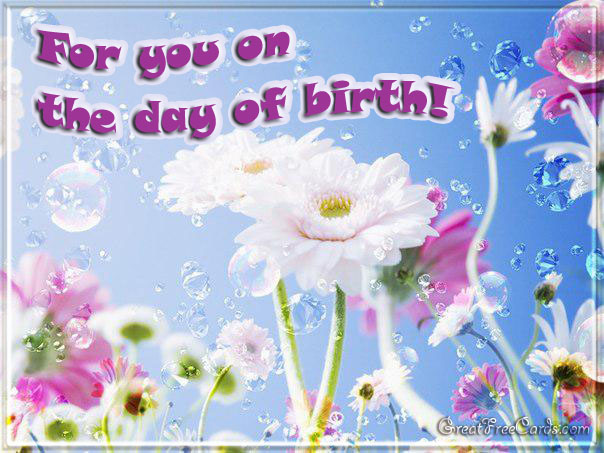 For you on the day of birth