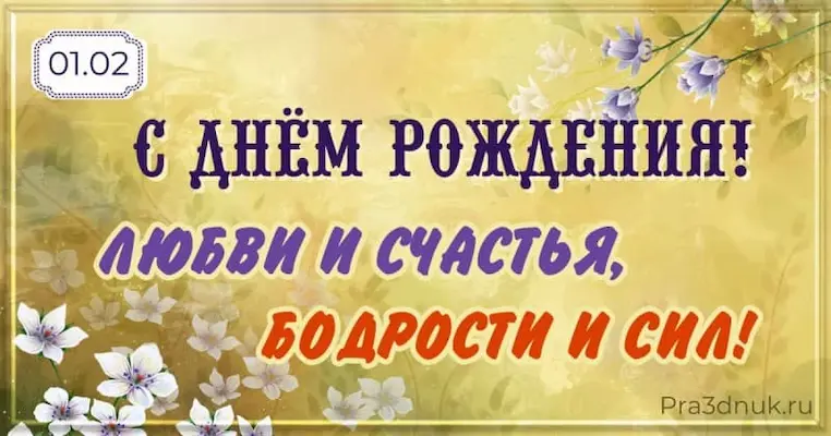 День рождения 1 февраля